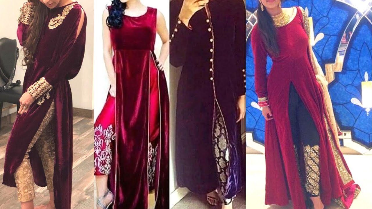 Velvet Kurti Design Ideas || Velvet Suit Designs 2020 || Velvet Suit Designing Tips