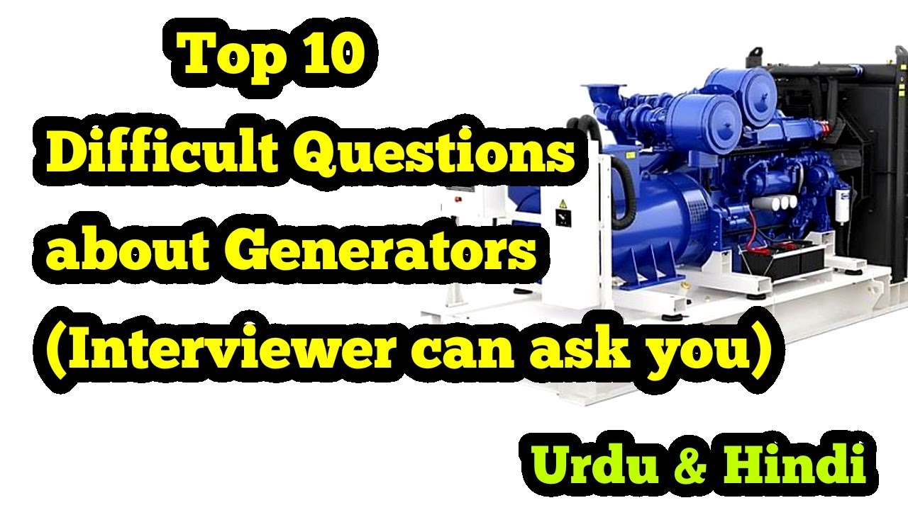 Electrical Question and Answer about Generator in Urdu & Hindi. Top Ten Questions about Generator