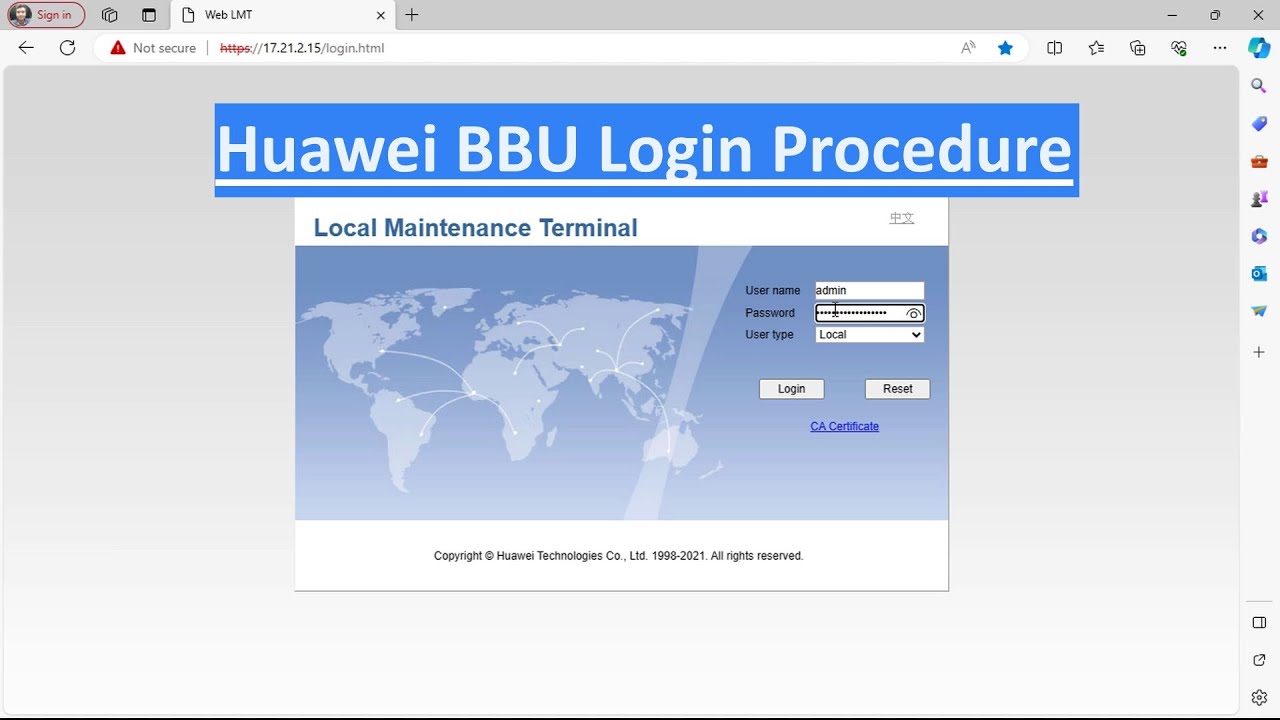 Huawei BBU Login Process | How to Login HUAWEI BTS #huawei #bbu #bts #3900 #5900 #login #procedures