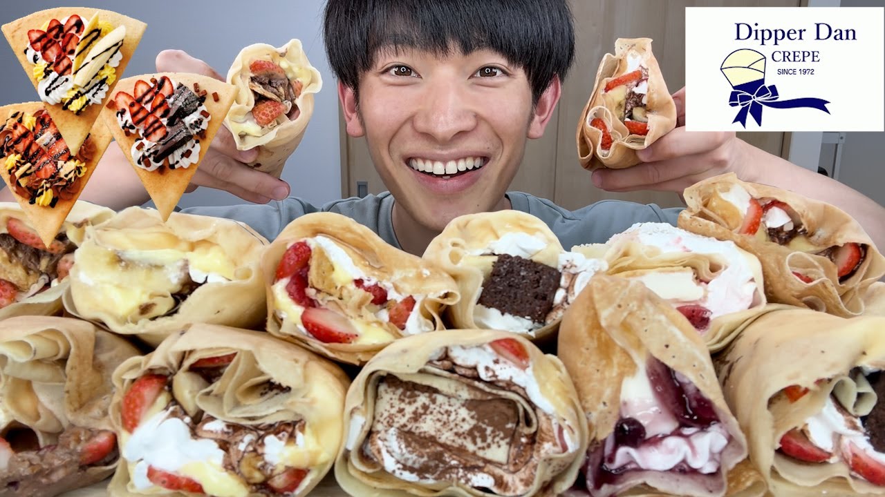 【大食い】どうしてもクレープの口だったのでディッパーダンのクレープを好きなだけ買い込んで爆食いしてからランキング付けしてみた！