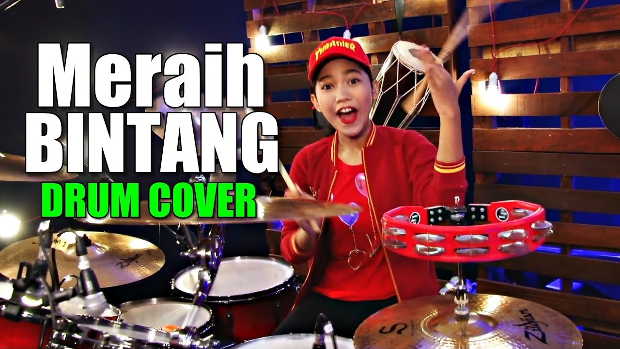 Meraih Bintang | Via Vallen | Drum Cover by Nur Amira Syahira