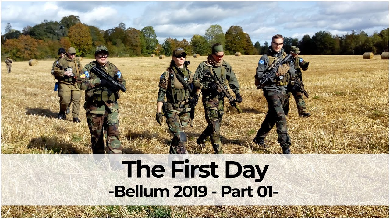 Bellum 2019 - Part 01 - First day with an International Platoon - Airsoft Milsim Sweden