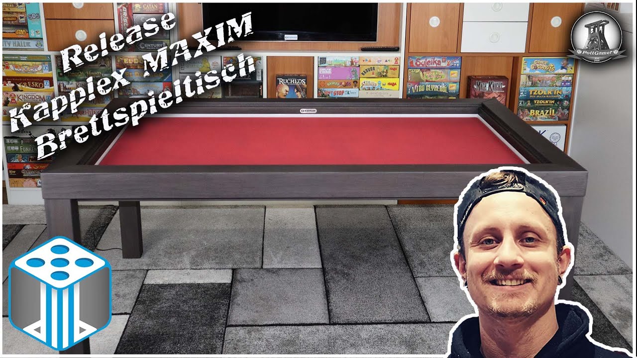 Pottgamer Spezial | Preview Kapplex Maxim Brettspieltisch  @Kapplex Brettspielmöbel