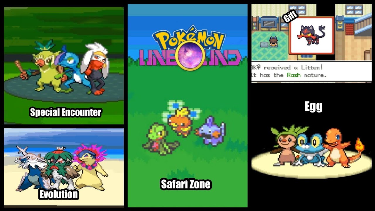 Pokemon Unbound 2.1.1 - All Starter Gen 1-8 Locations