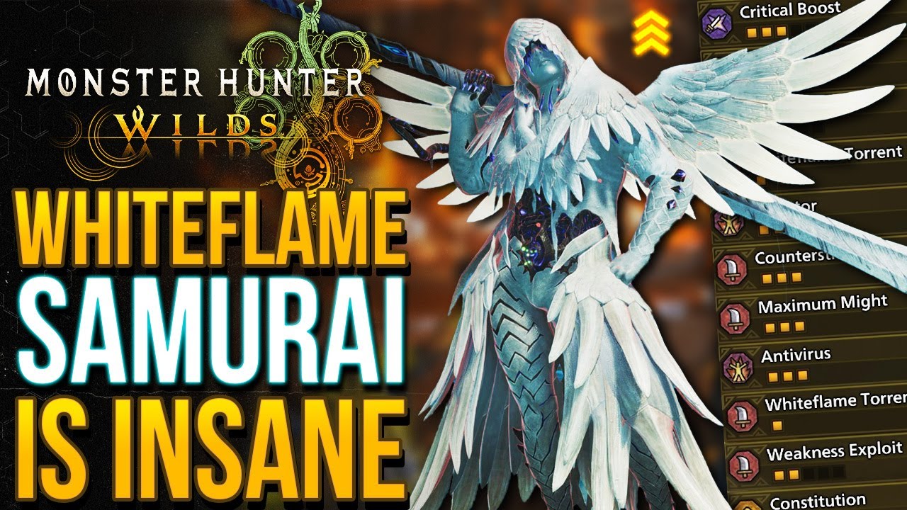Monster Hunter Wilds - Best New WHITEFLAME Longsword Builds After Update & Big Skill Buff