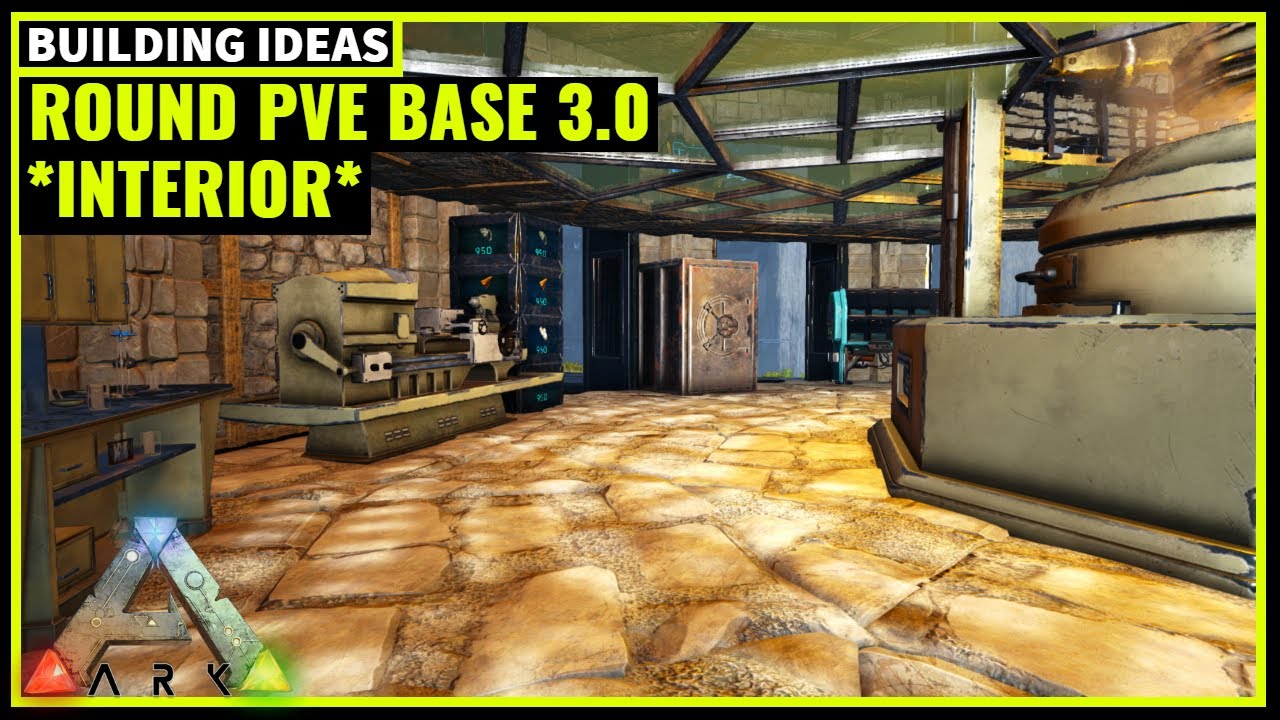 HOW TO BUILD A ROUND PVE BASE 3.0 (INTERIOR) | ARK SURVIVAL