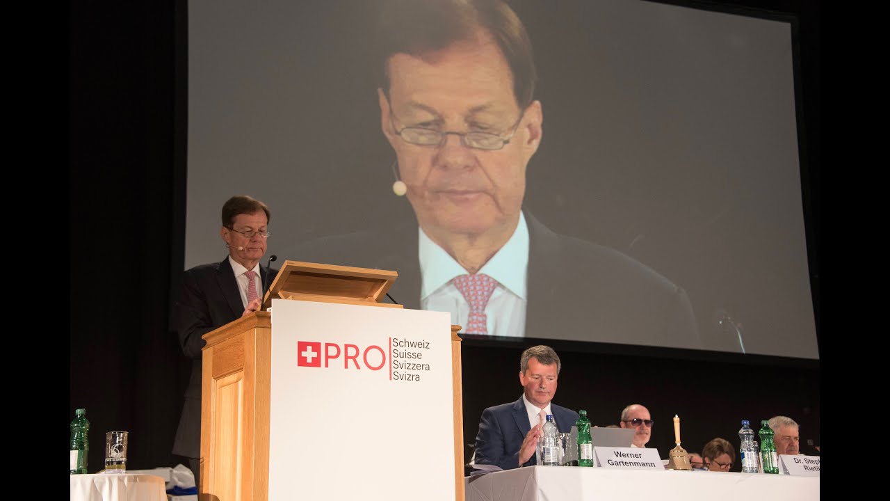 Politische Standortbestimmung von Dr. Stephan Rietiker, Pr&auml;sident von Pro Schweiz