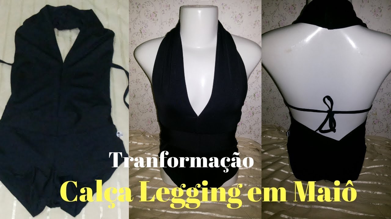Transforme Sua Calça Legging Em Maiô - By Cláudia Onofre