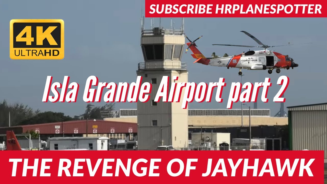 4K-Puerto Rico Plane Spotting TJIG | USCG  #Jayhawk hit me with the downwash.