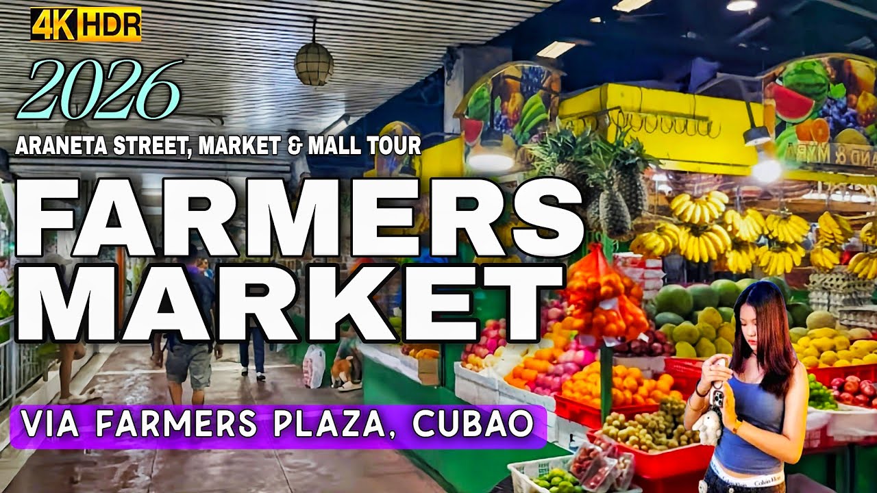 YOU Won’t Believe This Market In Cubao! |Farmers Market & Farmers Plaza 2026| 4K HDR Walking Tour🇵🇭