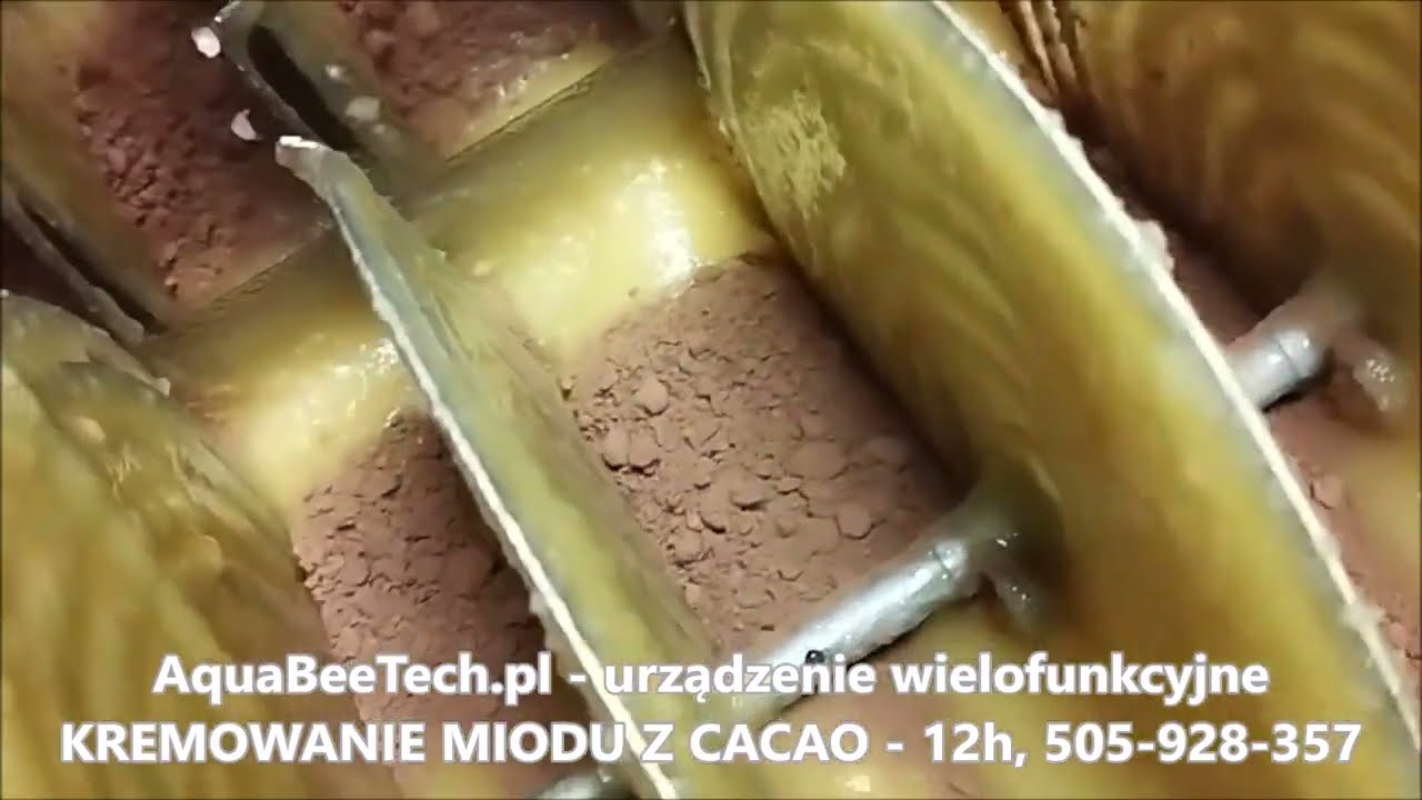 Kremowanie miodu z dodatkiem kakao