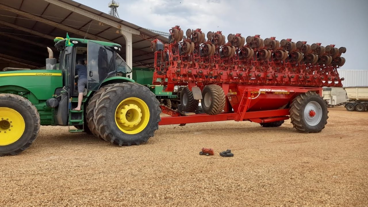 Plantio de soja com a plantadeira da Horsch de 39 linhas
