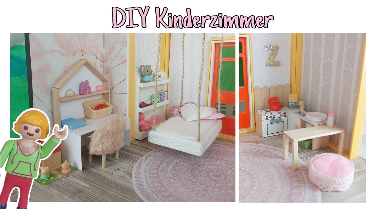 Playmobil- DIY Kinderzimmer Mädchen- Pimp my Playmobil- Basteln- Deutsch | Familie Hund