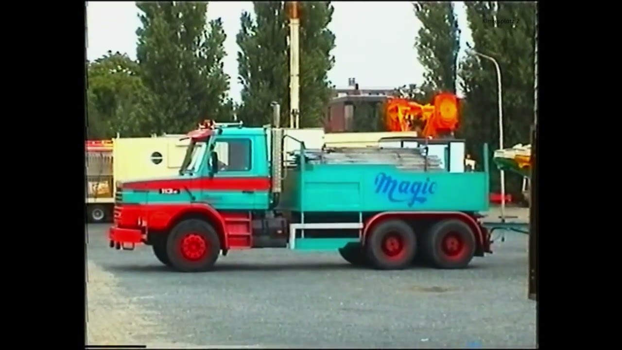 Kirmes Historie ( 69 ) - Oldenburg - Kramermarkt 1999 Aufbau 2/3 🎠🎠🎠