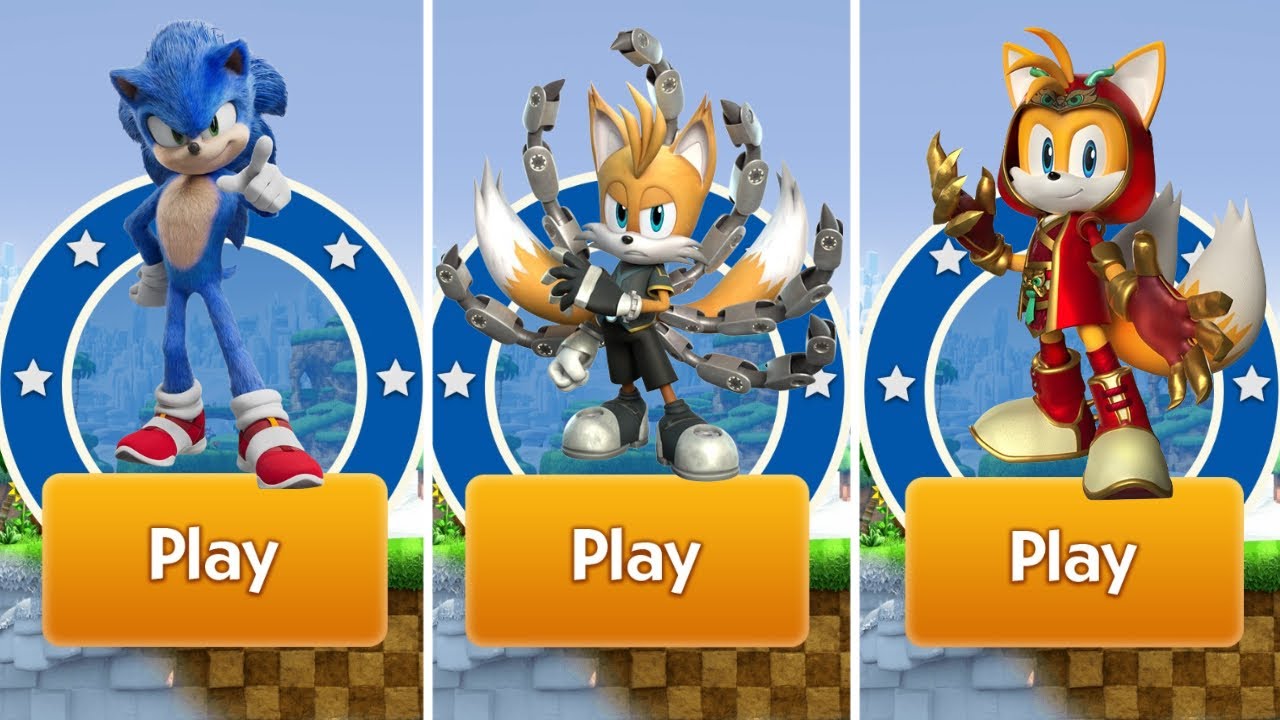 Movie Sonic VS Tails Nine VS Dragonclaw I Sonic Dash