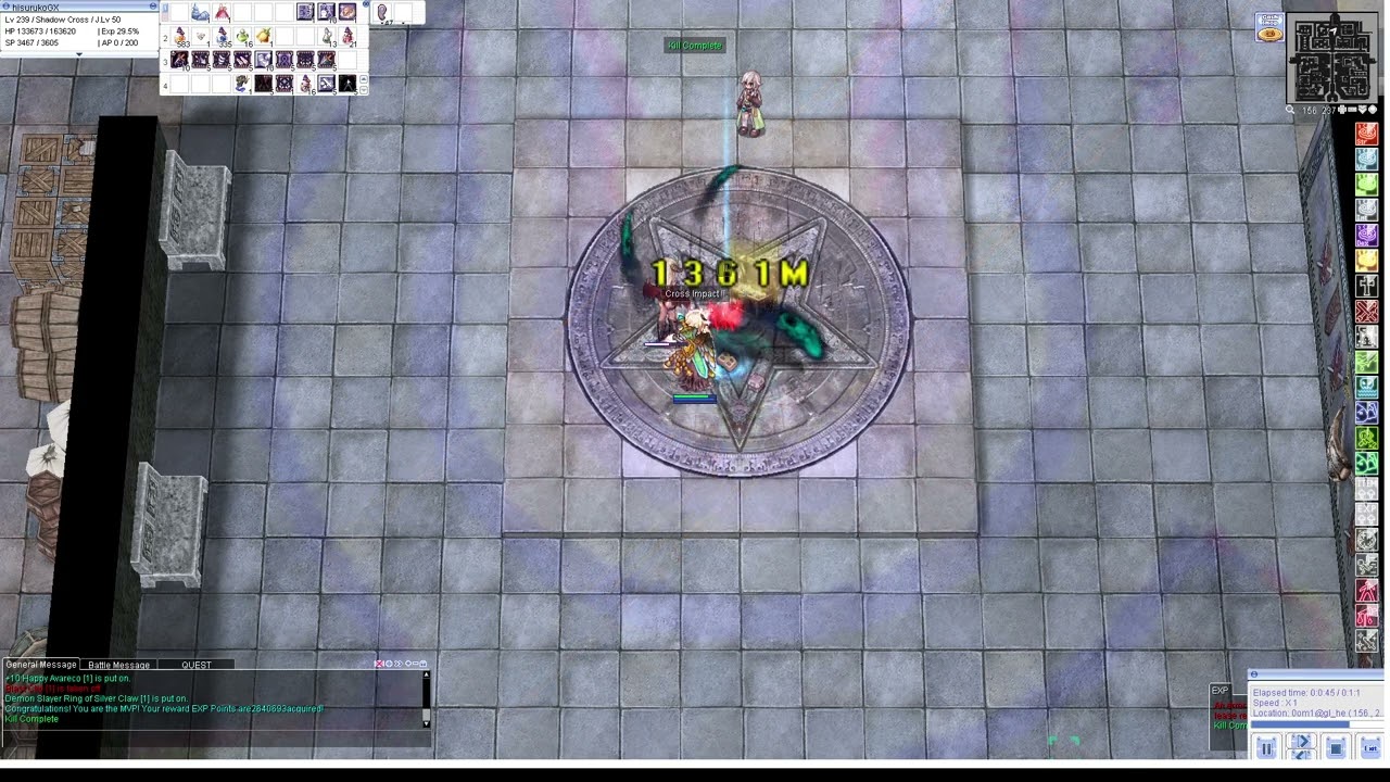 iRO Chaos - Noob SX Hits 1B Damage | Shadow Cross vs OGH Challenge lvl. 4