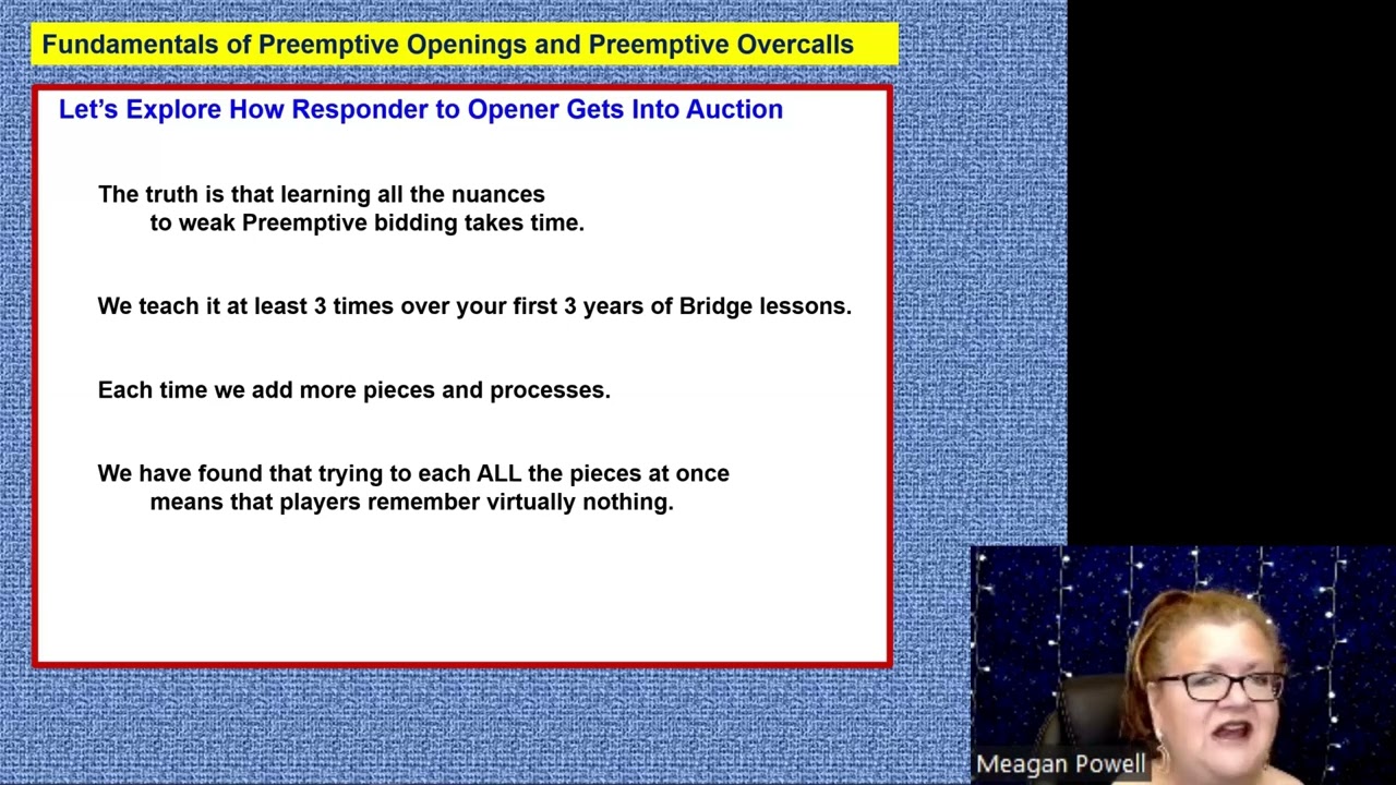 Fundamentals of Preemptive Openings and Overcalls - Part II