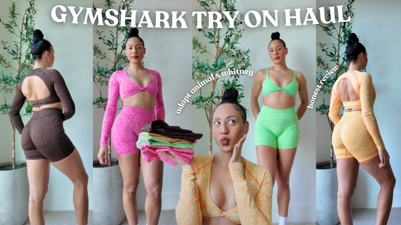 *ЧЕСТНО* Примерка спортивной одежды Gymshark Adapt Animal x Whitney Simmons 🍡 Размер Medium.