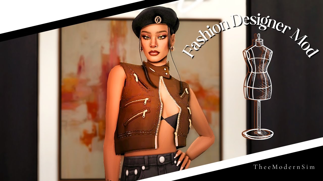 Become a famous Fashion Designer?!?! | *New* Must HAVE MOD for The Sims 4| The Sims 4