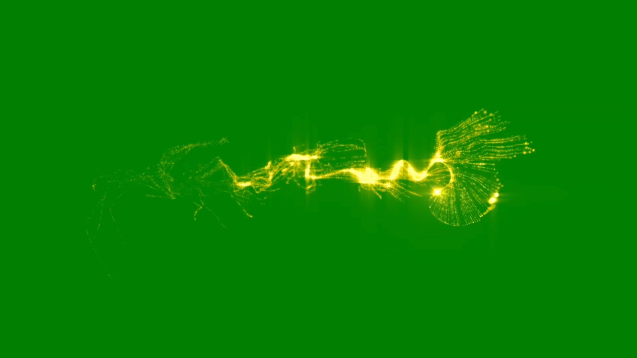 Gold Text partical reveal green screen | Text partical reveal green screen