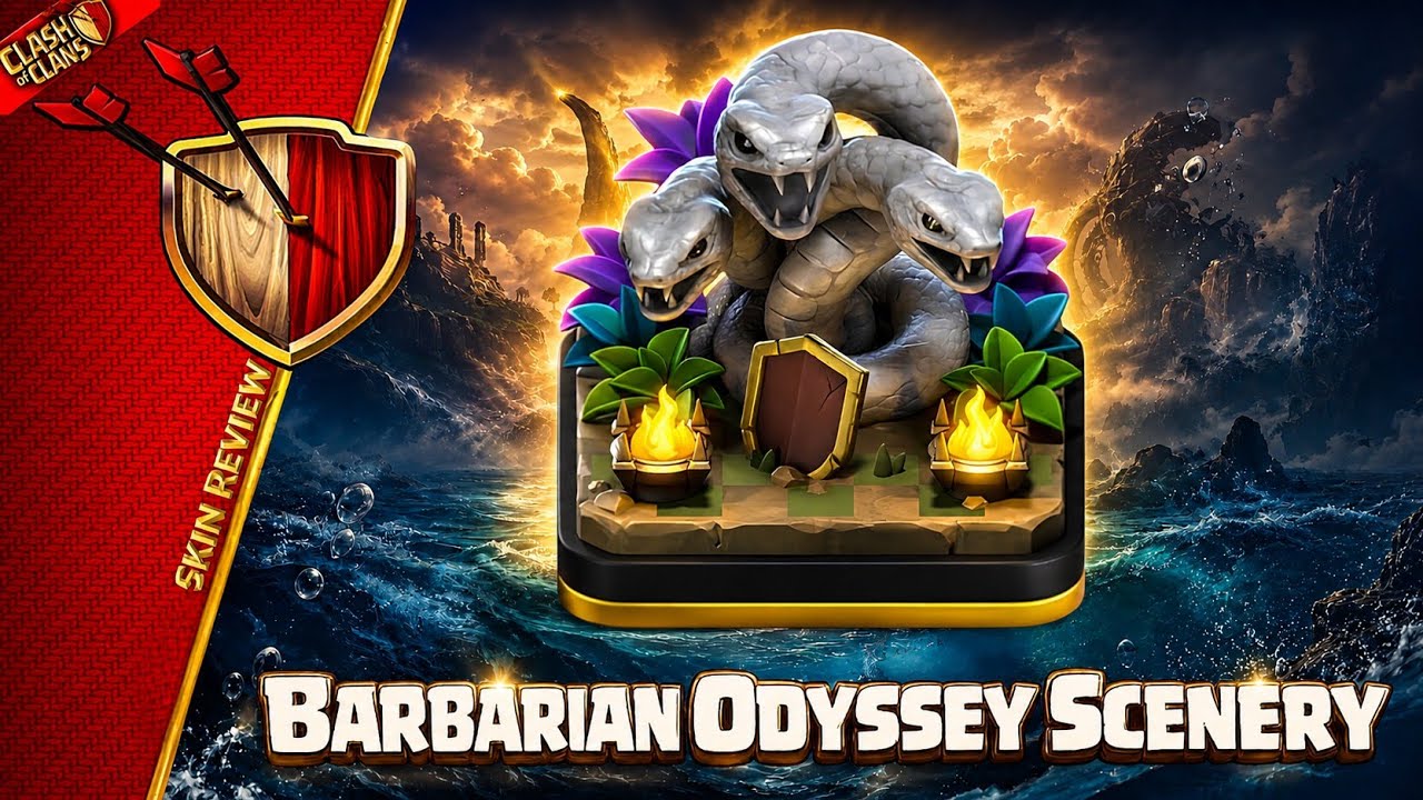 🏛️ Barbarian Odyssey Scenery Review | MUST BUY or SKIP? | Clash of Clans | Clashflict