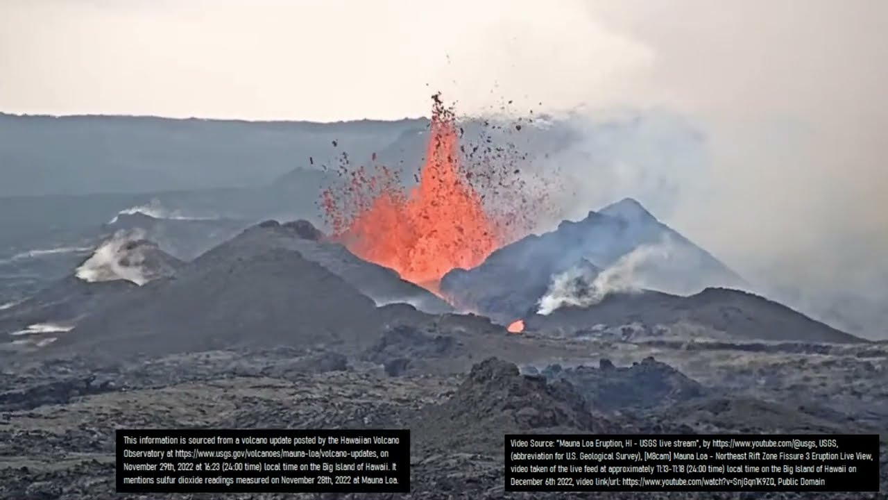 Mauna Loa Eruption Update; Lava Covers 13.6 Square Miles, Tall Lava Fountains