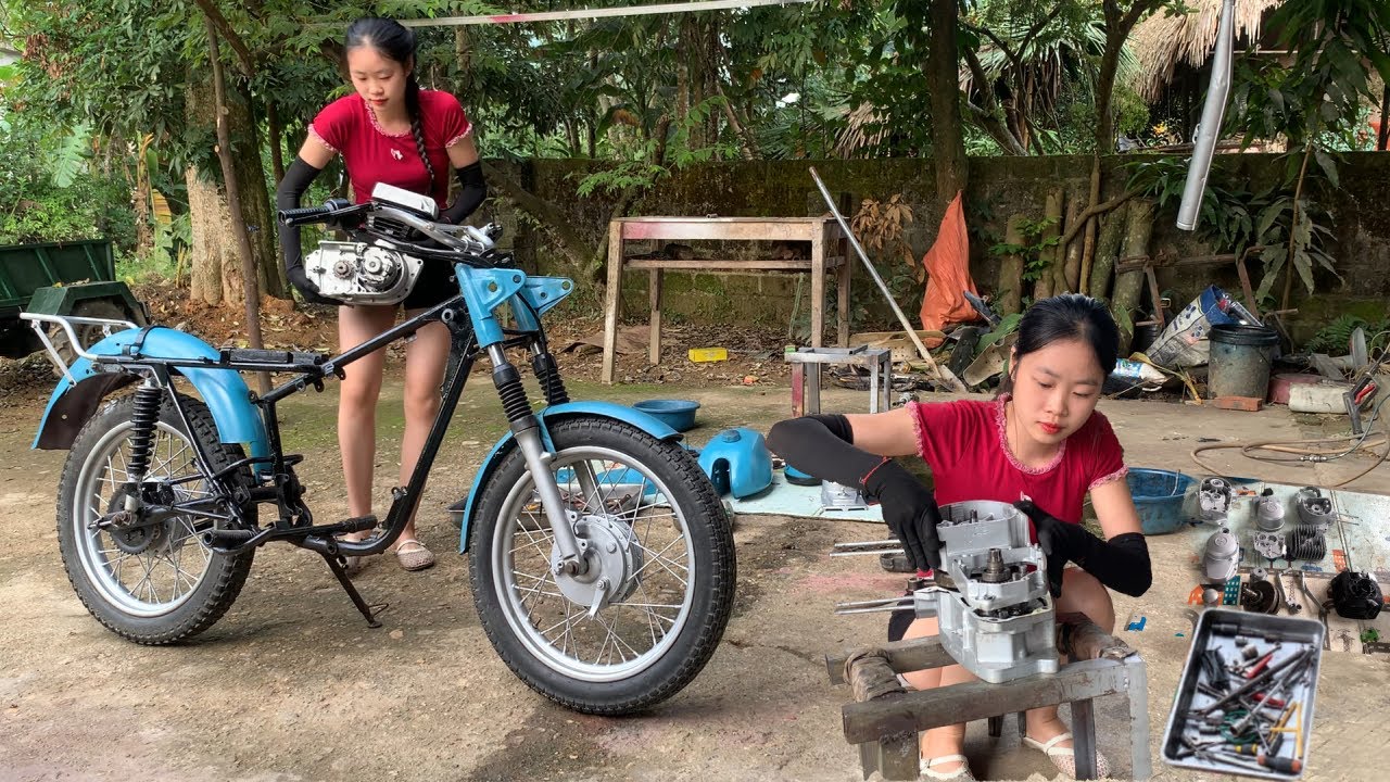 No one believes this was once a scrap car – the girl's spectacular restoration.