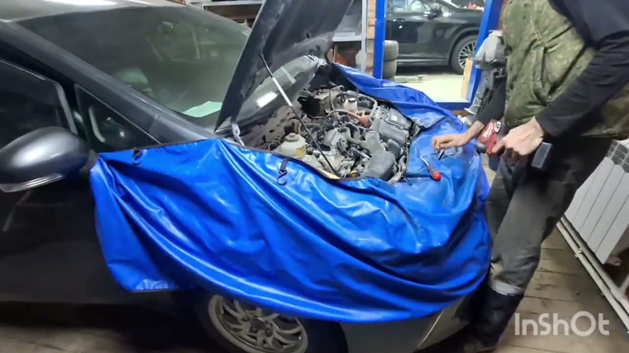 РАСКОКСОВКА  TOYOTA PRIUS ALPHA  НА ПРОБЕГЕ 201000 КМ, С ЗАМЕНОЙ МАСЛОСЪЕМНЫХ САЛЬНИКОВ.
