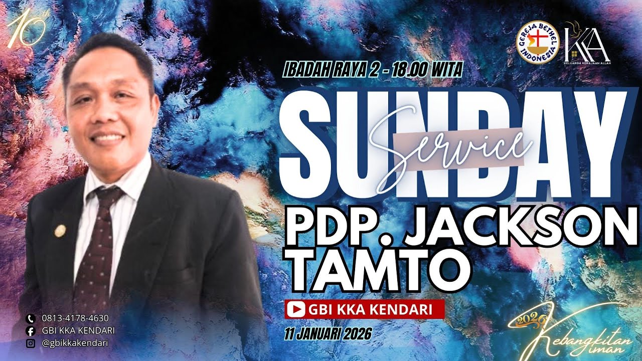 Ibadah Raya 2 - PDP.  Jackson Tamto (11 Januari 2026)