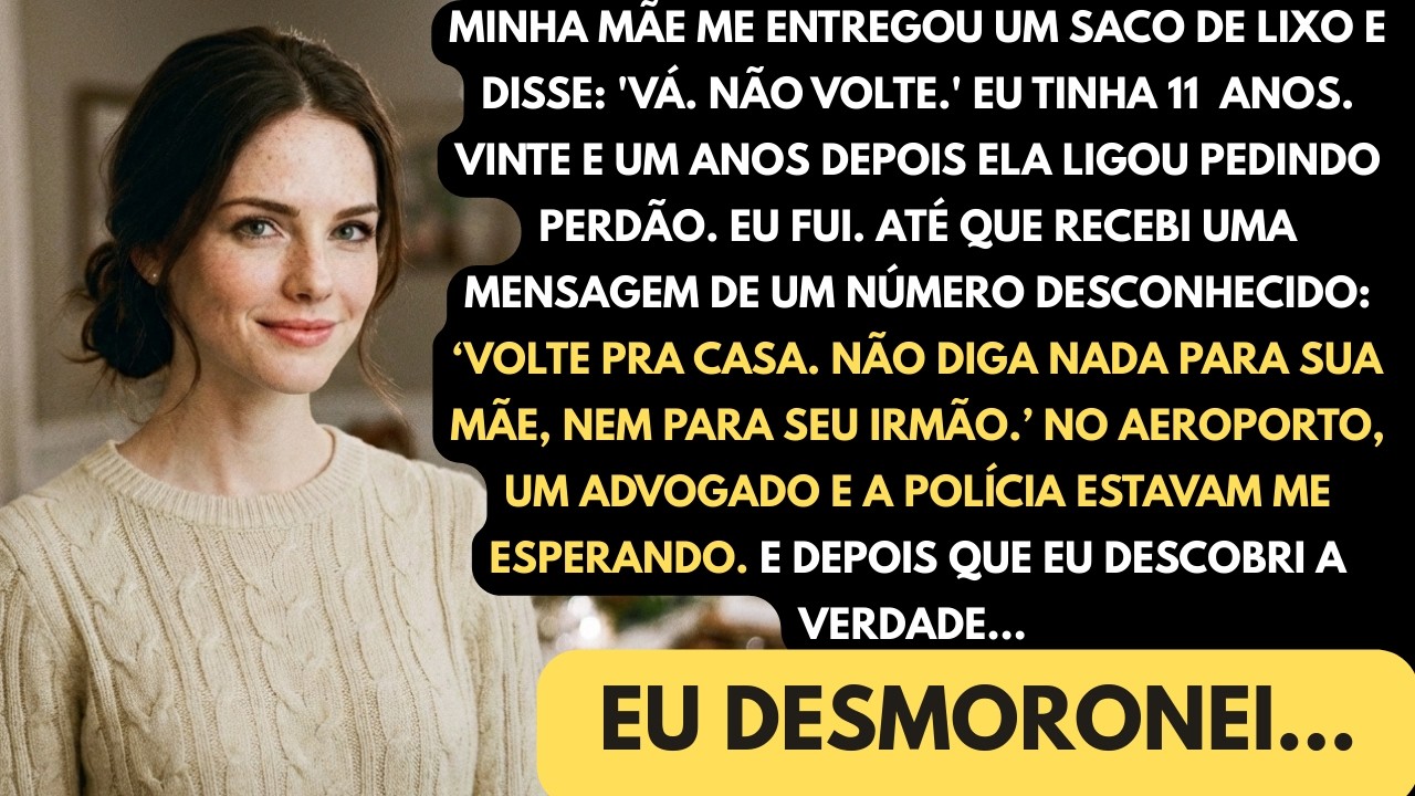 Minha mãe me expulsou de casa aos 11 anos. 21 anos depois, um advogado revelou o que ela escondeu.