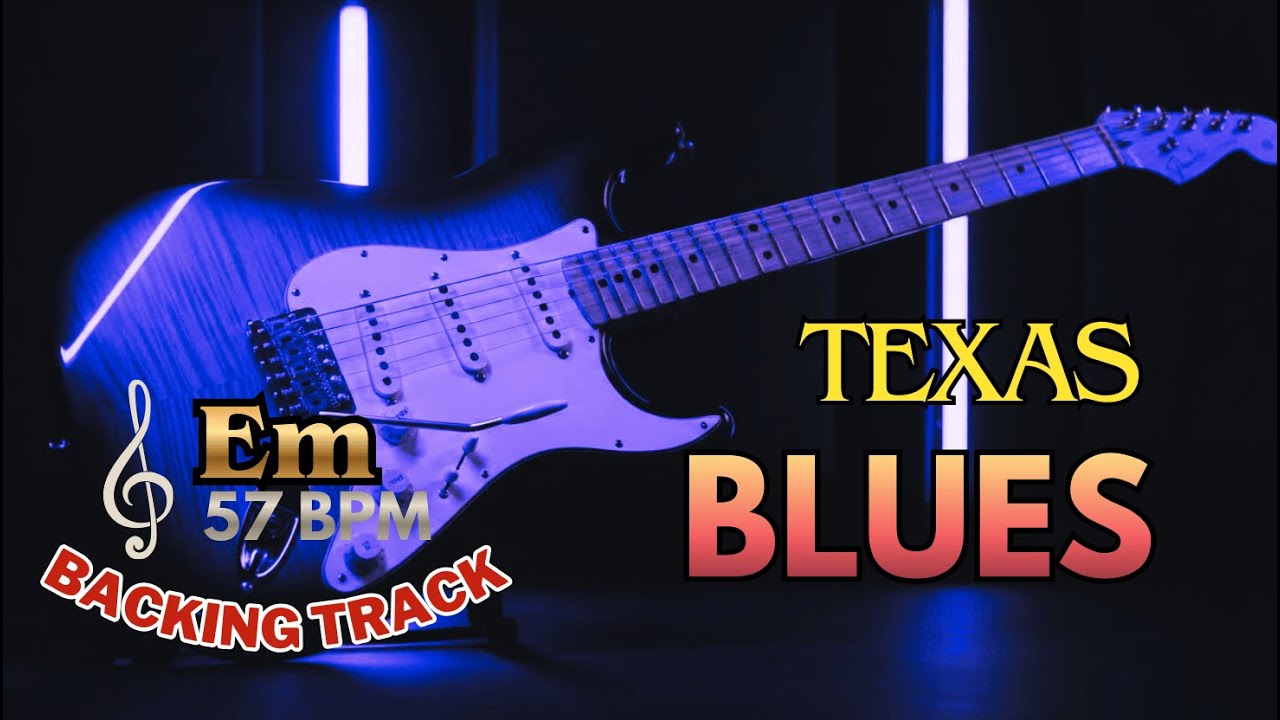 Slow Texas Blues Jam Track - Practice Soulful Phrasing (Em)