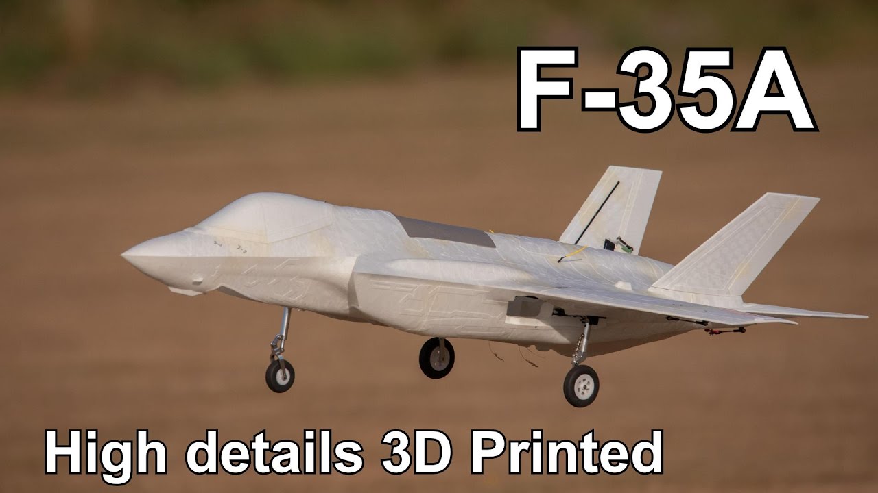 F35A Rc 3D Printed RCjetprint Model Will It Perform Scale Flying? My Small Bambulab 3D Printfarm
