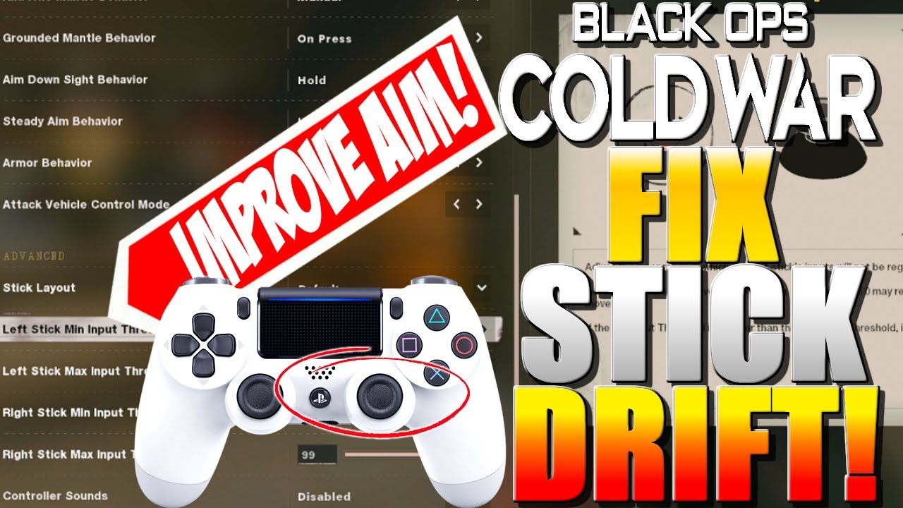IMPROVE AIM & FIX STICK DRIFT - Best Controller Deadzone Settings for Black Ops Cold War