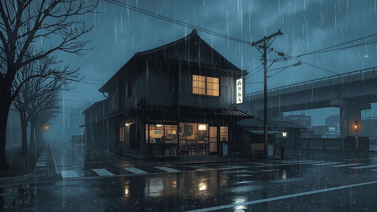 Japan Night Chill 🌧️ Lofi Beats & Rain Sounds for Study / Relax / Focus