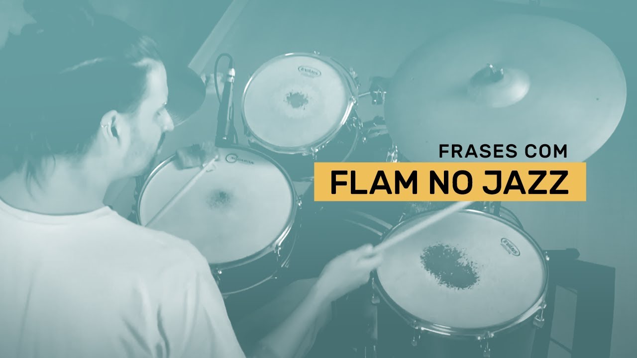 Viradas com Flam no Jazz na Bateria