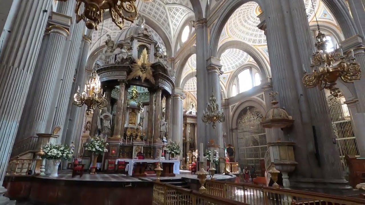 Basilica Cathedral of Puebla de Zaragoza Mexico