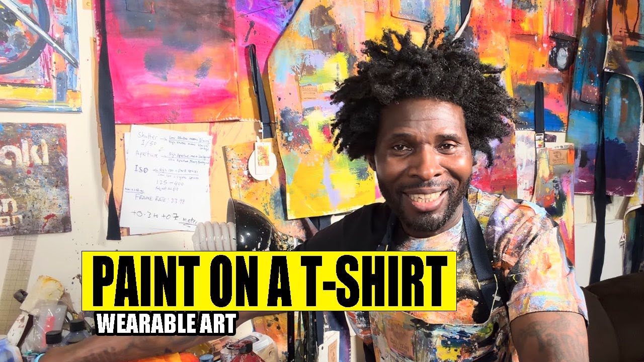 How I Turn Plain T-Shirts Into Hand-Painted Colorful DIY Art & Income