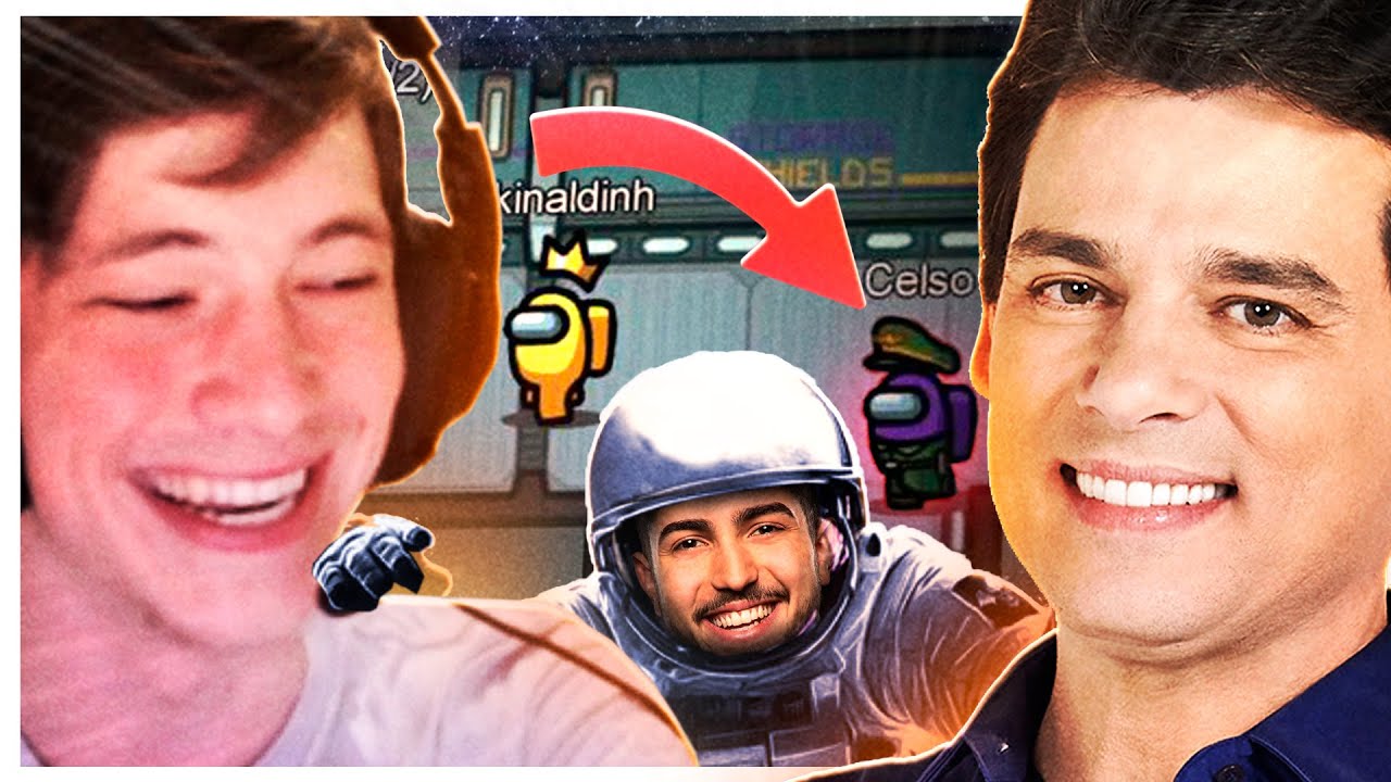 JOGUEI AMONG US COM O CELSO PORTIOLLI! Ft. Jukes, Brtt, Tecnosh, Docil, Dersin, Axt, Feefa.