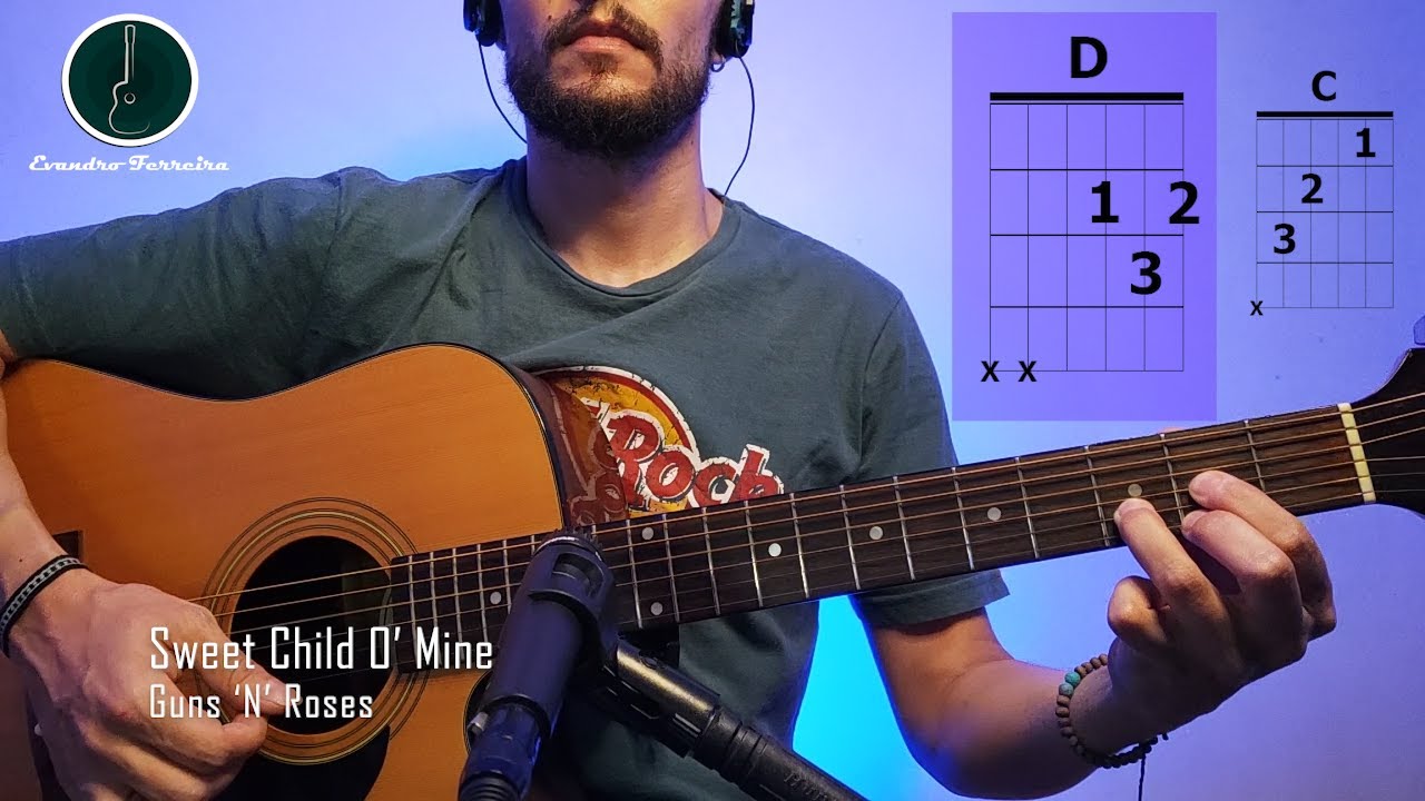 Como tocar Sweet Child O Mine do Guns 'N' Roses (Play Along)