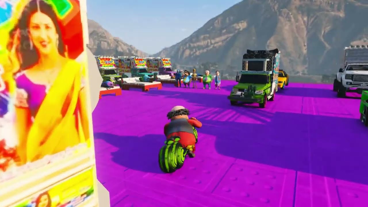 World's Highest 😲 दुनिया का सबसे ऊंचा !! Super Mega Ramp 😱😱 Challenge !! Indian 11 Top DJ !! GTA-5