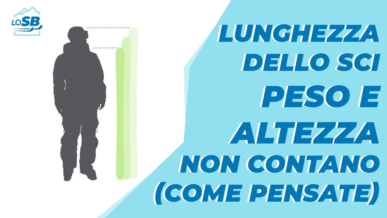 Scegliere la LUNGHEZZA DEGLI SCI: ALTEZZA e PESO non contano!