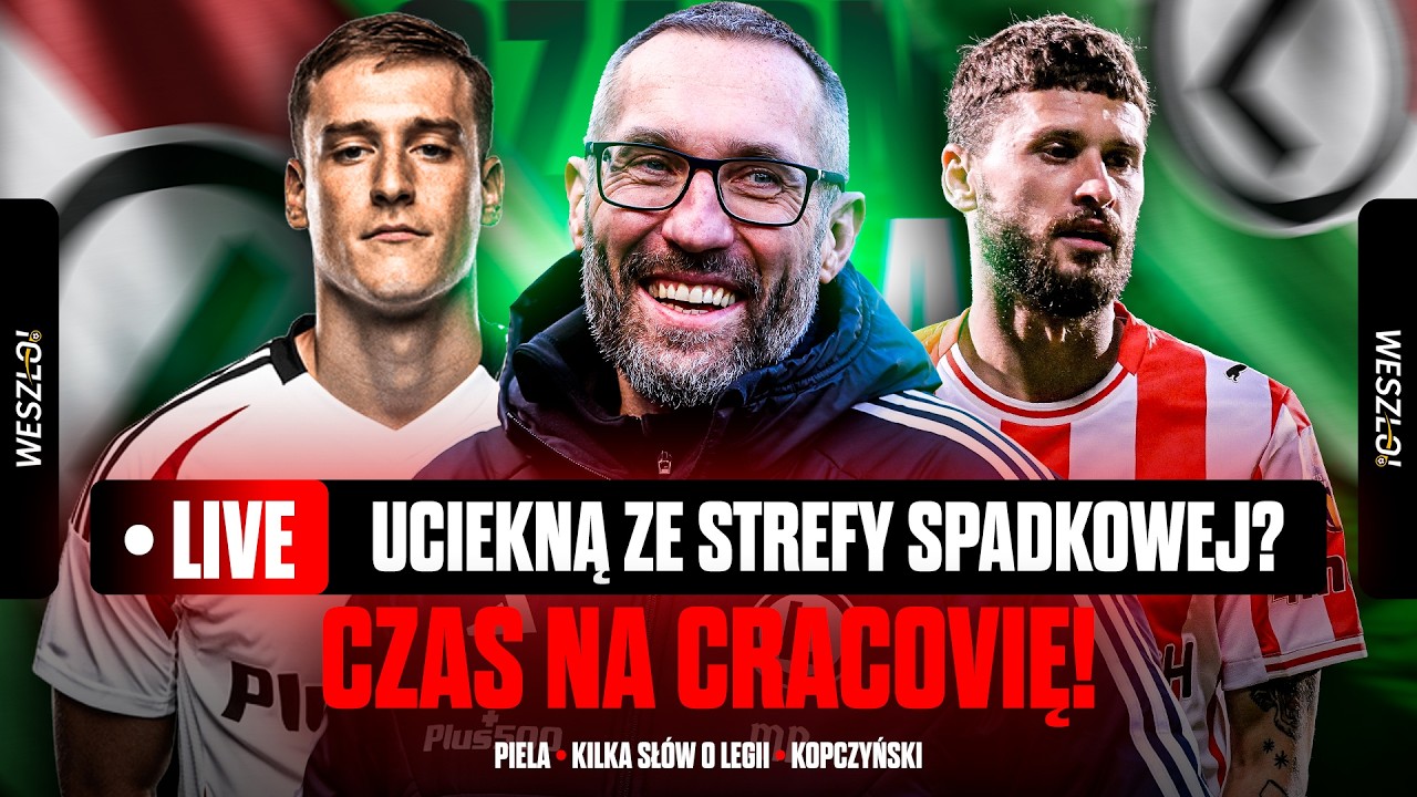 LEGIA WCIĄŻ W STREFIE SPADKOWEJ! CZY MECZ Z CRACOVIĄ TO ZMIENI? KONFERENCJA LIVE | CZARNA ELKA