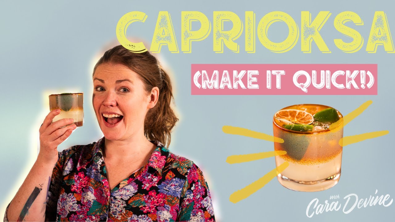 You probably already have the ingredients you need to make this super easy cocktail - THE CAIPRIOSKA