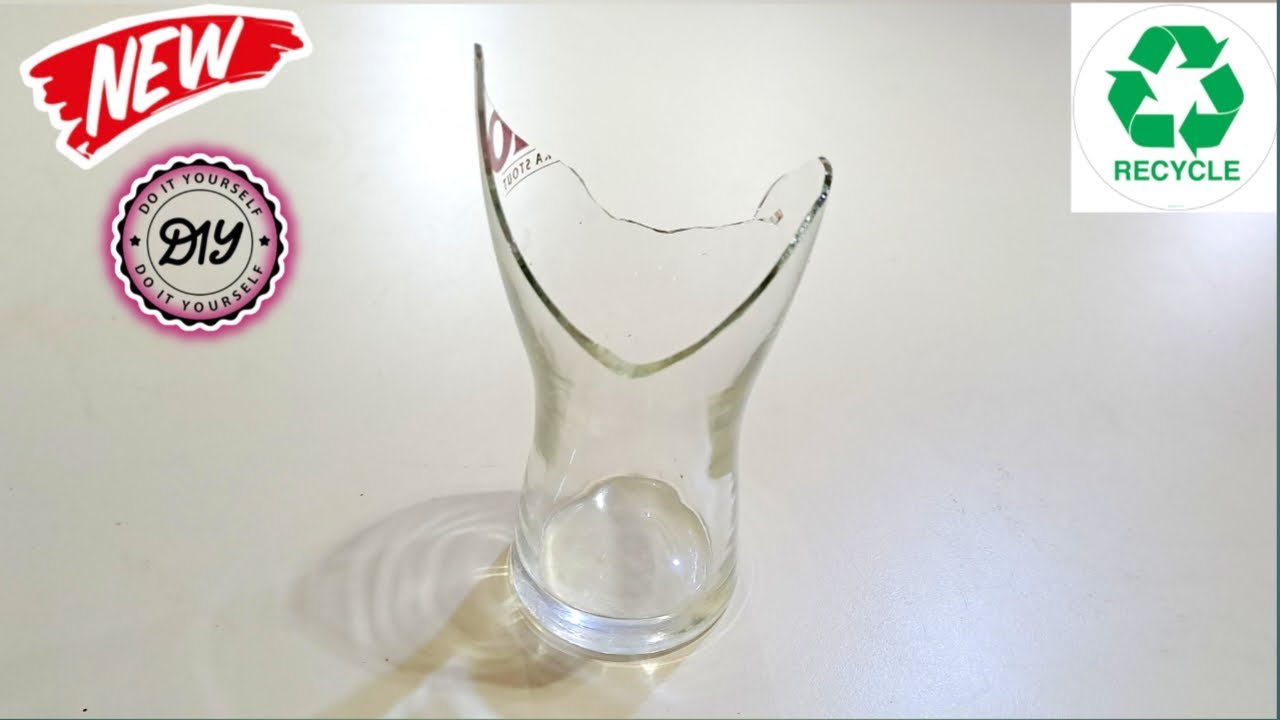 Don't Throw away Broken Glass! DIY Broken Glass, Great Recycling Ideas!