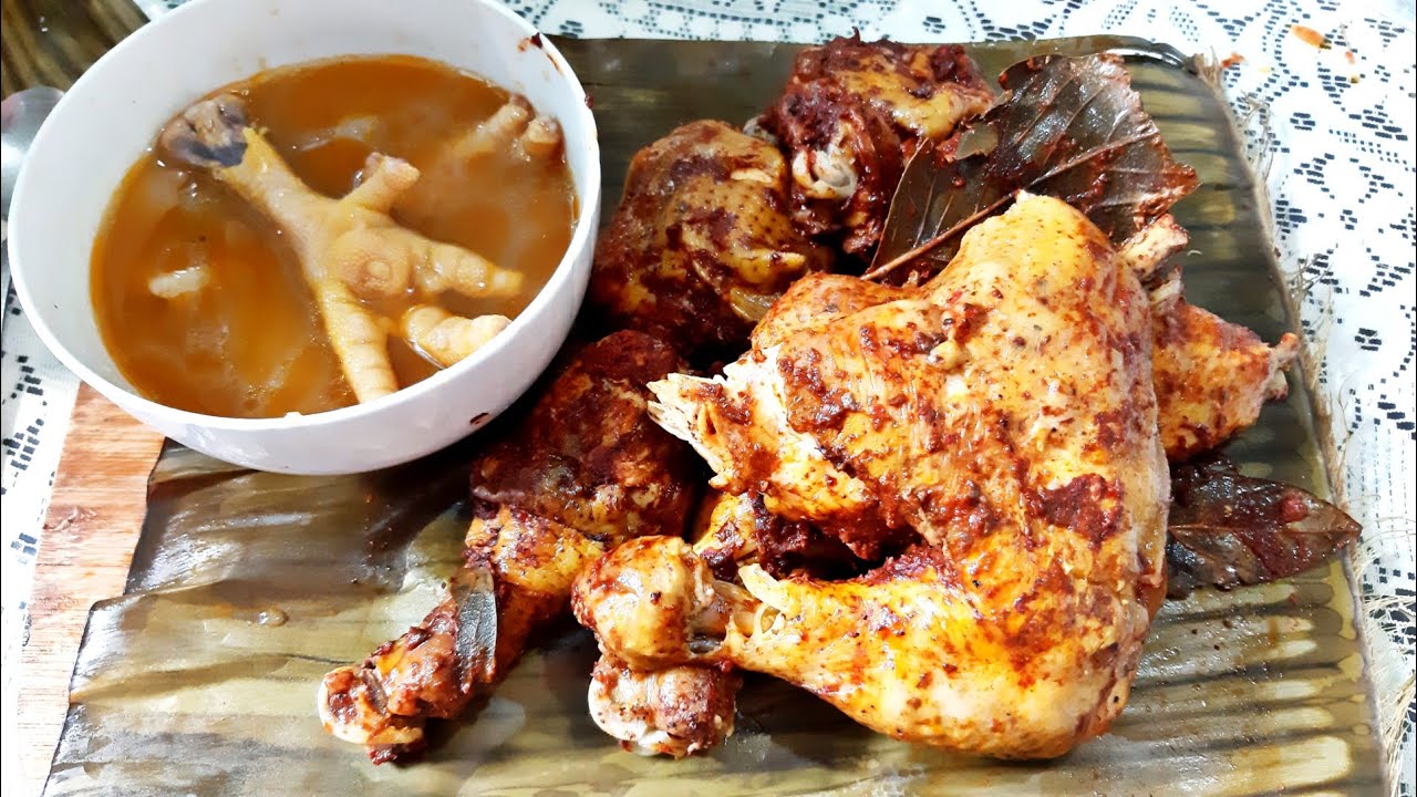 Receta  &iquest;Como Hacer Pollo En Barbacoa Con Consome y Patitas? Paso a Paso  | Comiendo Rico y Facil.