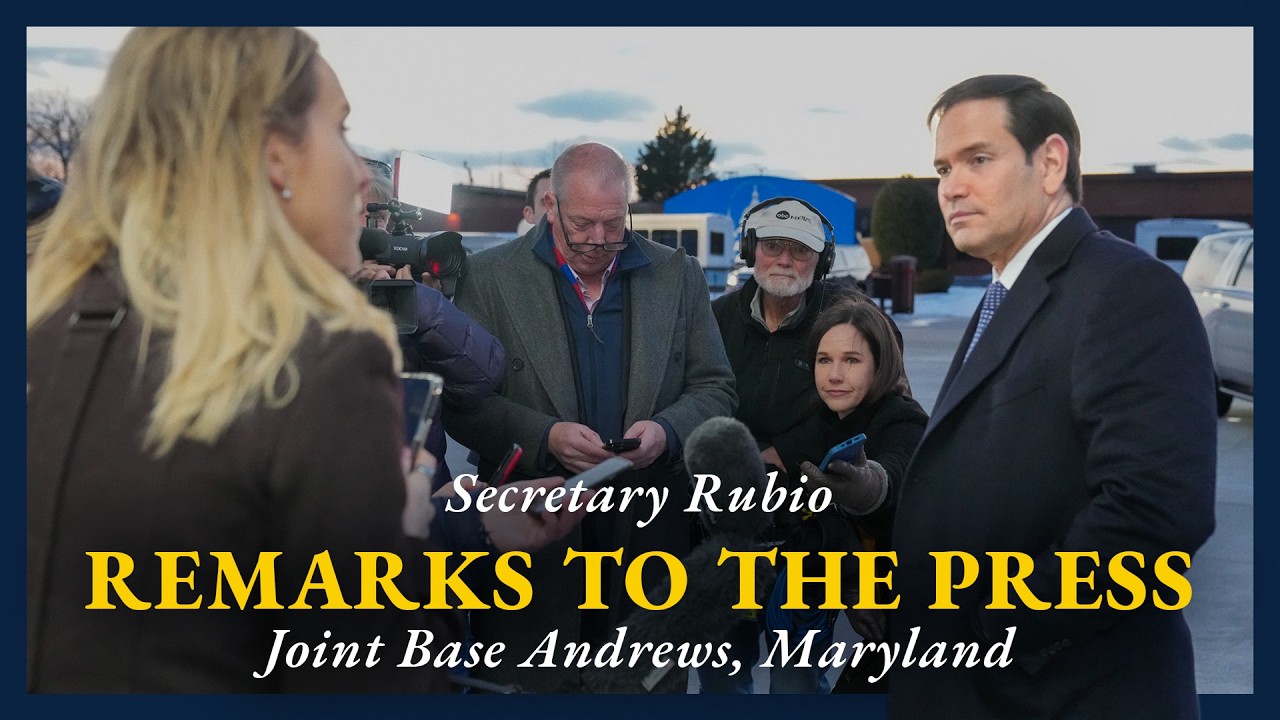 Secretary of State Marco Rubio Remarks to the Press