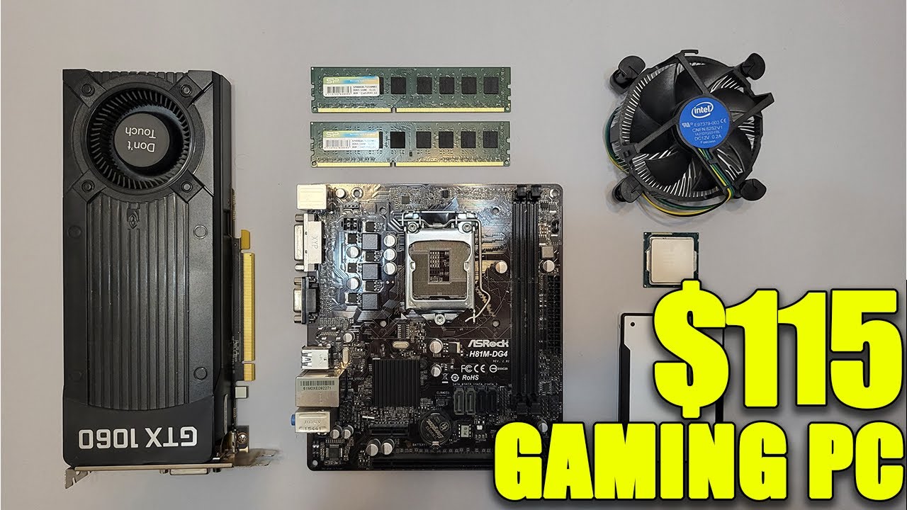 I5 4570 + GTX 1060 3GB | $115 Budget Gaming PC Build | 4K
