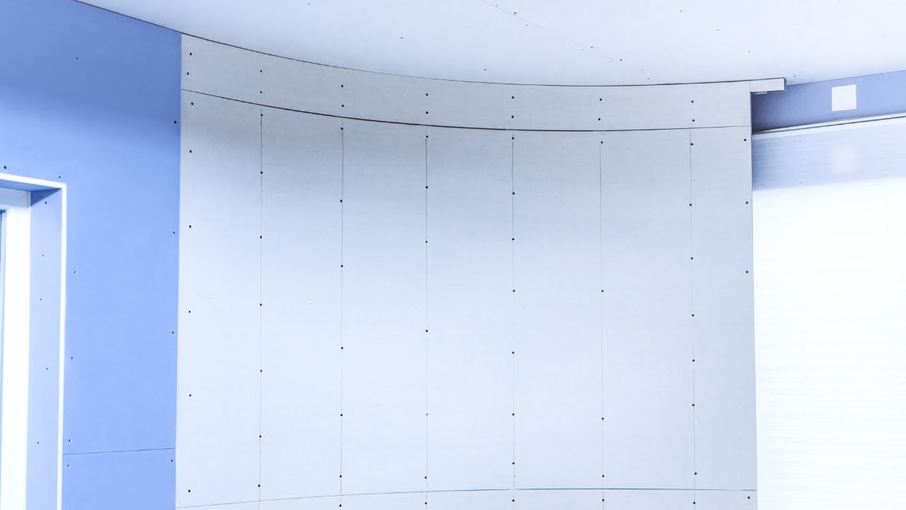 Cladding of a Curved Wall/ Обшивка на извита стена