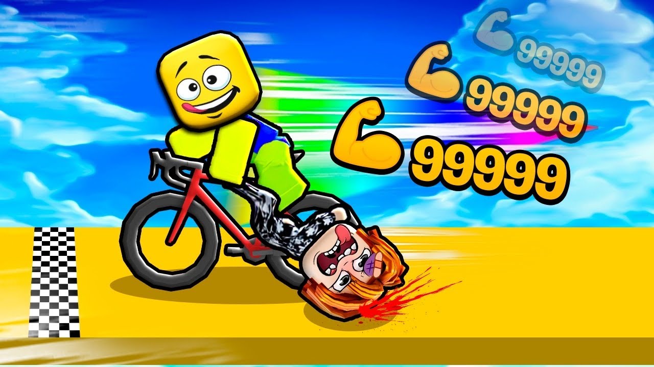 JAMAIS ENTRE NA CORRIDA DE BICICLETA NO ROBLOX