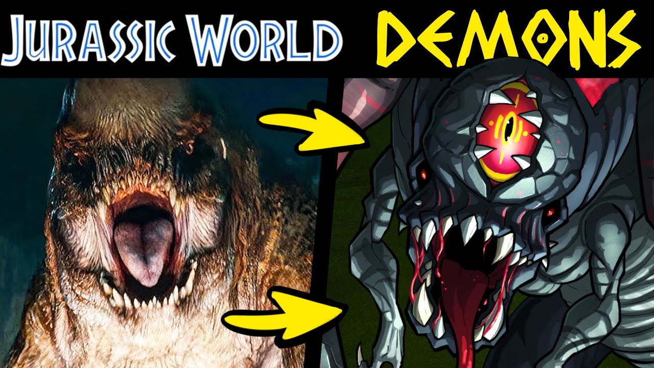 JURASSIC WORLD MUTANTS & HYBRIDS as DEMONS (Lore & Speedpaint)